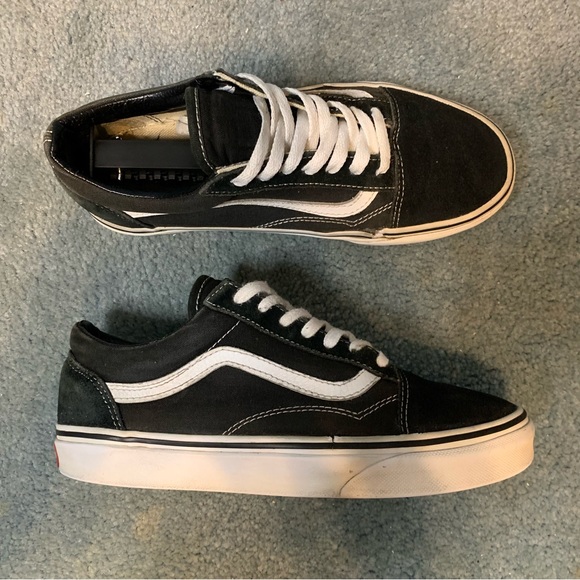 VANS Old Skool Classic Black / White Low Top Women’s Size 7.5 Men’s 6 Preowned - Picture 10 of 16
